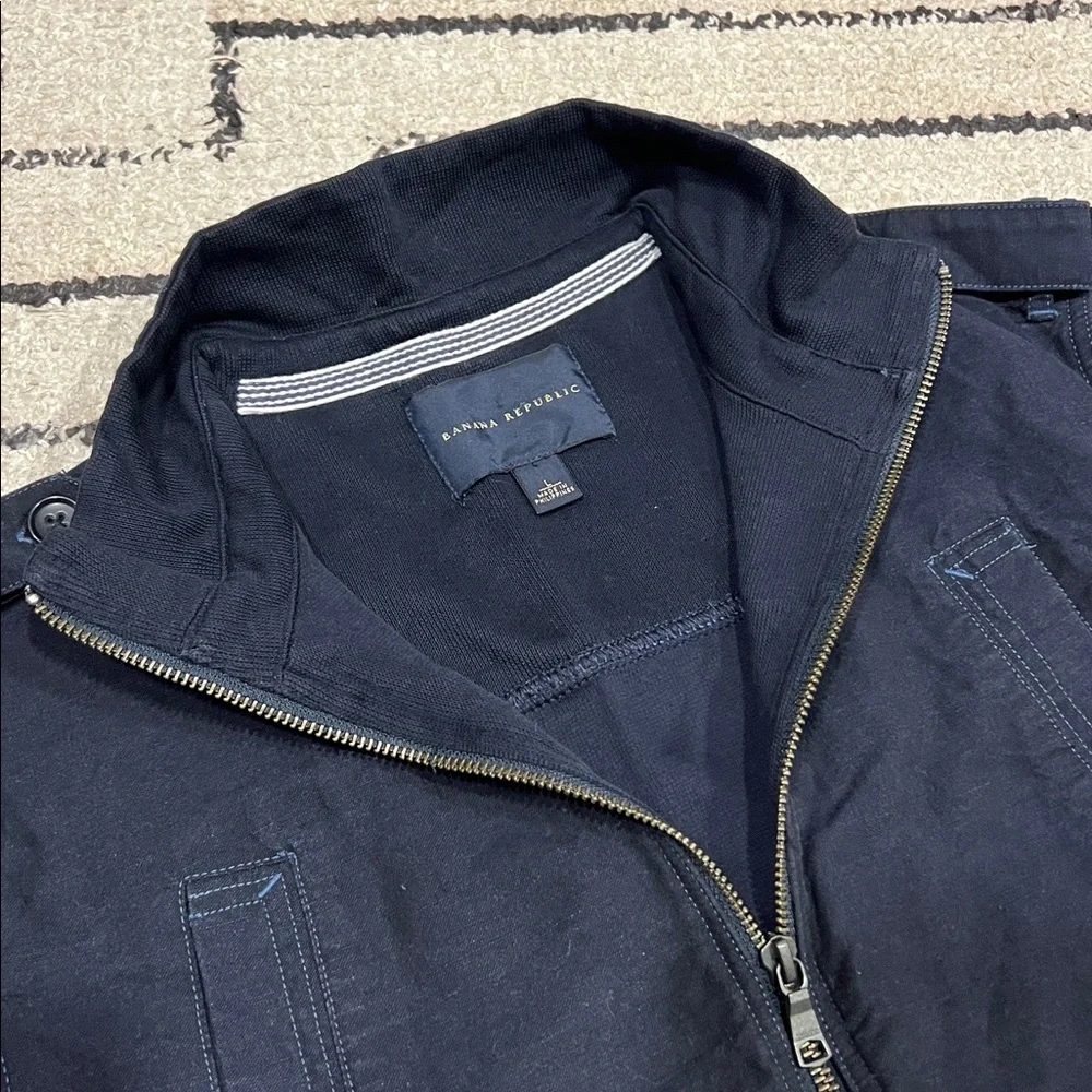 Banana Republic Men's Utility Field Navy Jacket